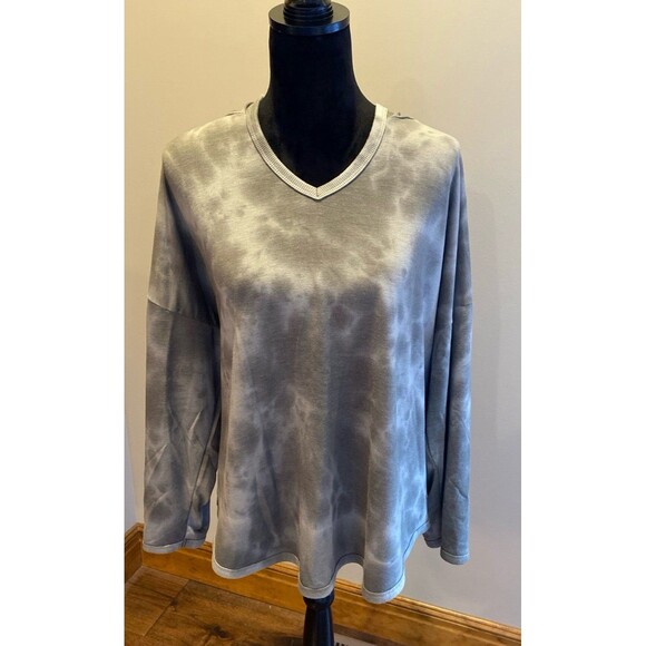 Cupio Tops - Cupio  Tie Dye Sage Green Shirt Hoodie Womens Size 3X Super Soft Comfortable